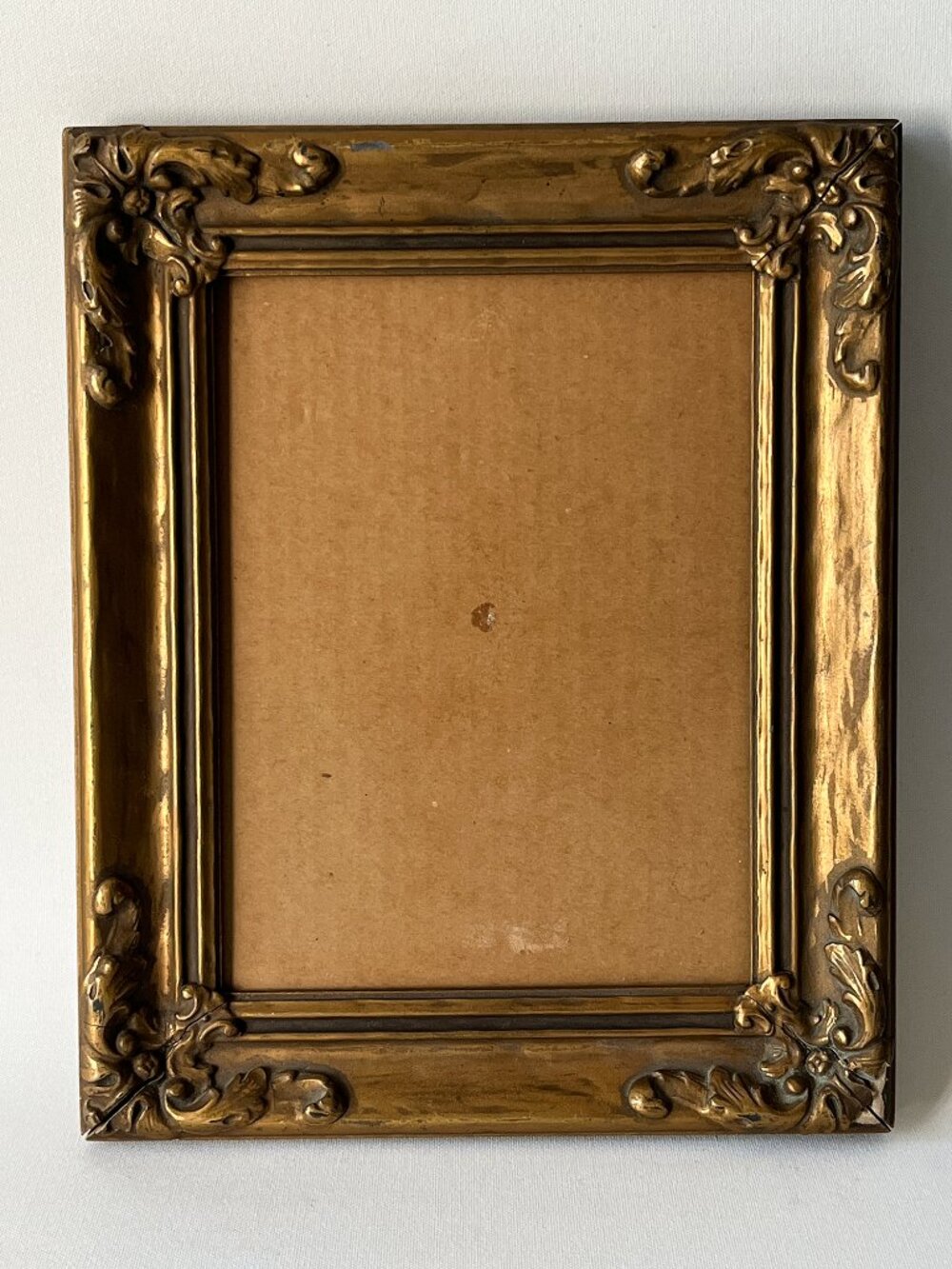 Vintage Ornate Gold-Tone Picture Frame 6x8 Rococo Scroll Clay’s Regina